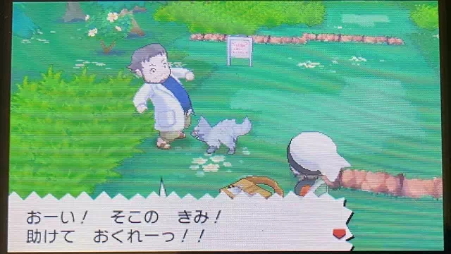 ポケモンに襲われる博士