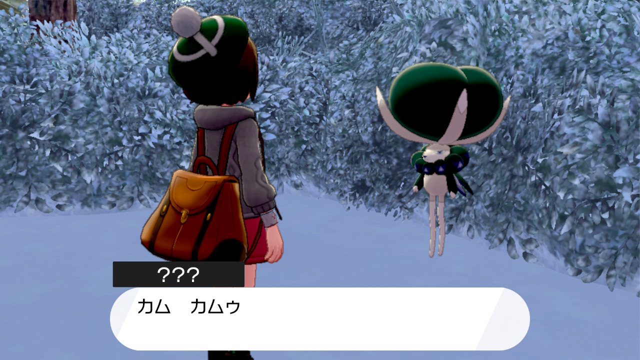 謎のポケモンとバトル