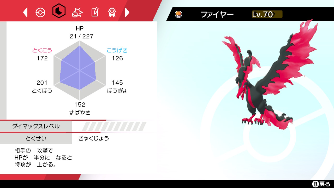 ガラルファイヤー捕獲
