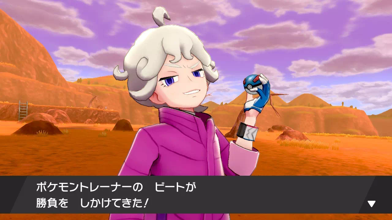 ビートとポケモンバトル