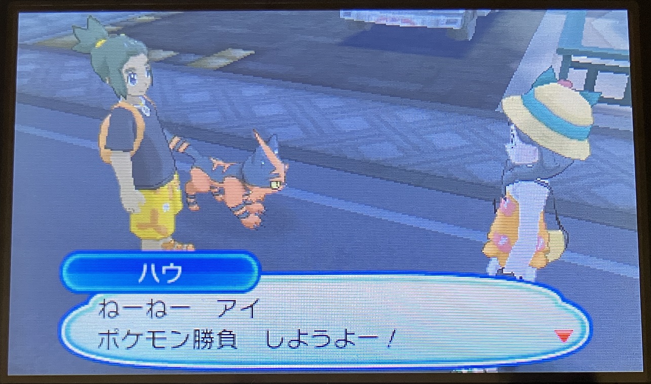 ハウとポケモンバトル