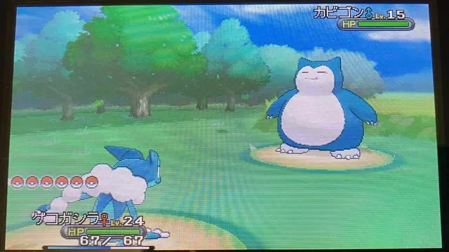 カビゴンとバトル